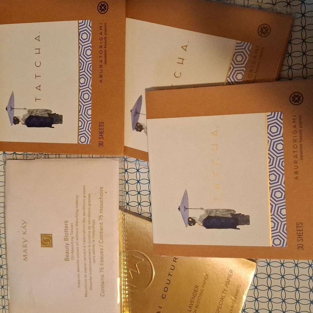 Blotting paper lot set bundle Tatcha Mai Couture Mary Kay